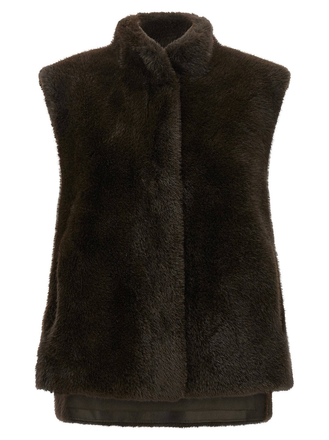 Lou Andrea Faux Fur Vest Gilet - Marrone | 92eeb6b62dd904f604a95ce540ebba5a71c24610