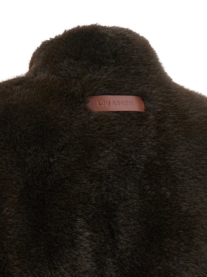 Lou Andrea Faux Fur Vest Gilet - Marrone | d6ad711ffe4d695c97c78de563c9488463e8465a