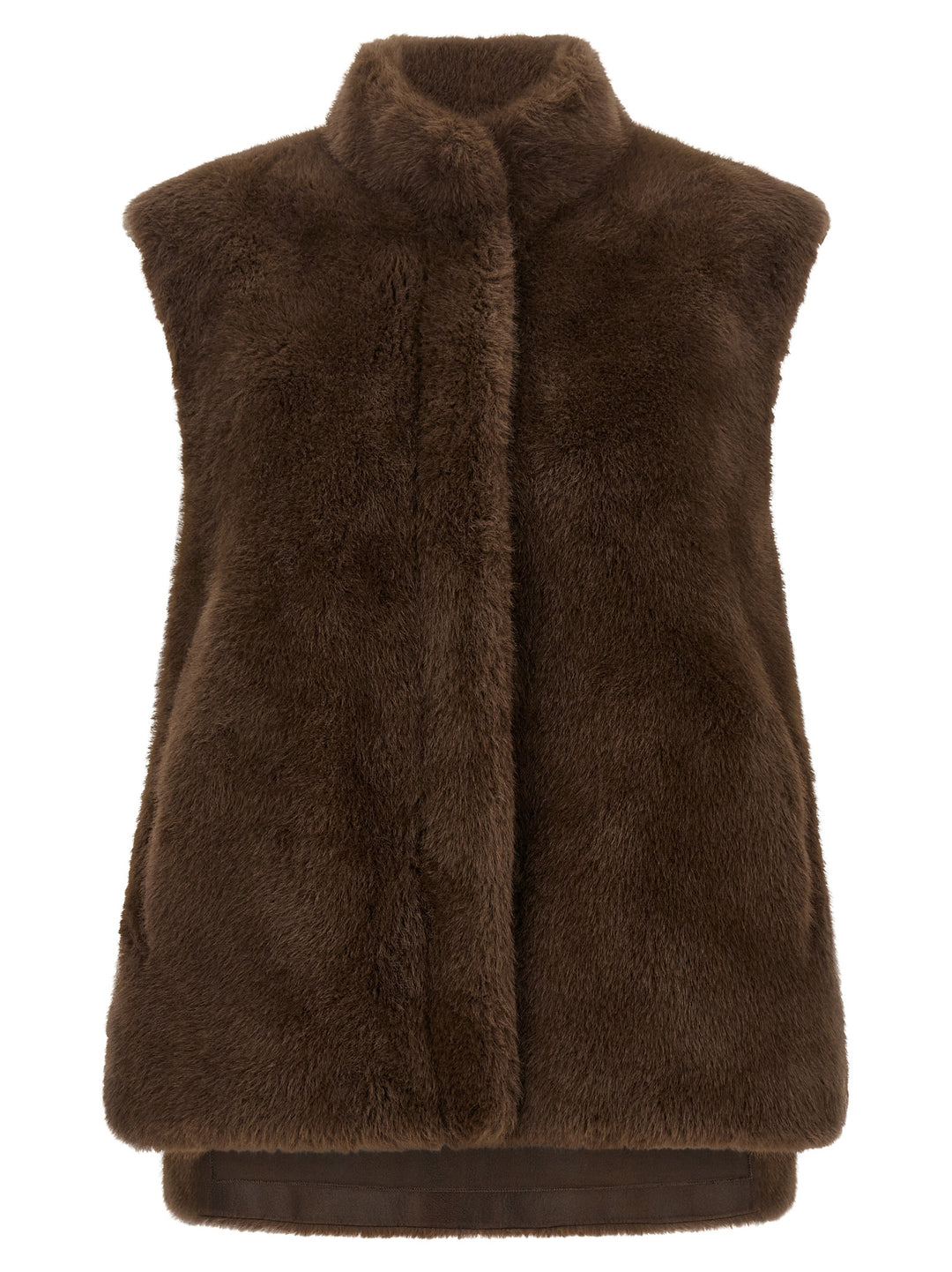 Lou Andrea Eco-Fur Vest Gilet - Marrone | e2a4911d129a3b07ce8ba43eb9ef006324d5edb5