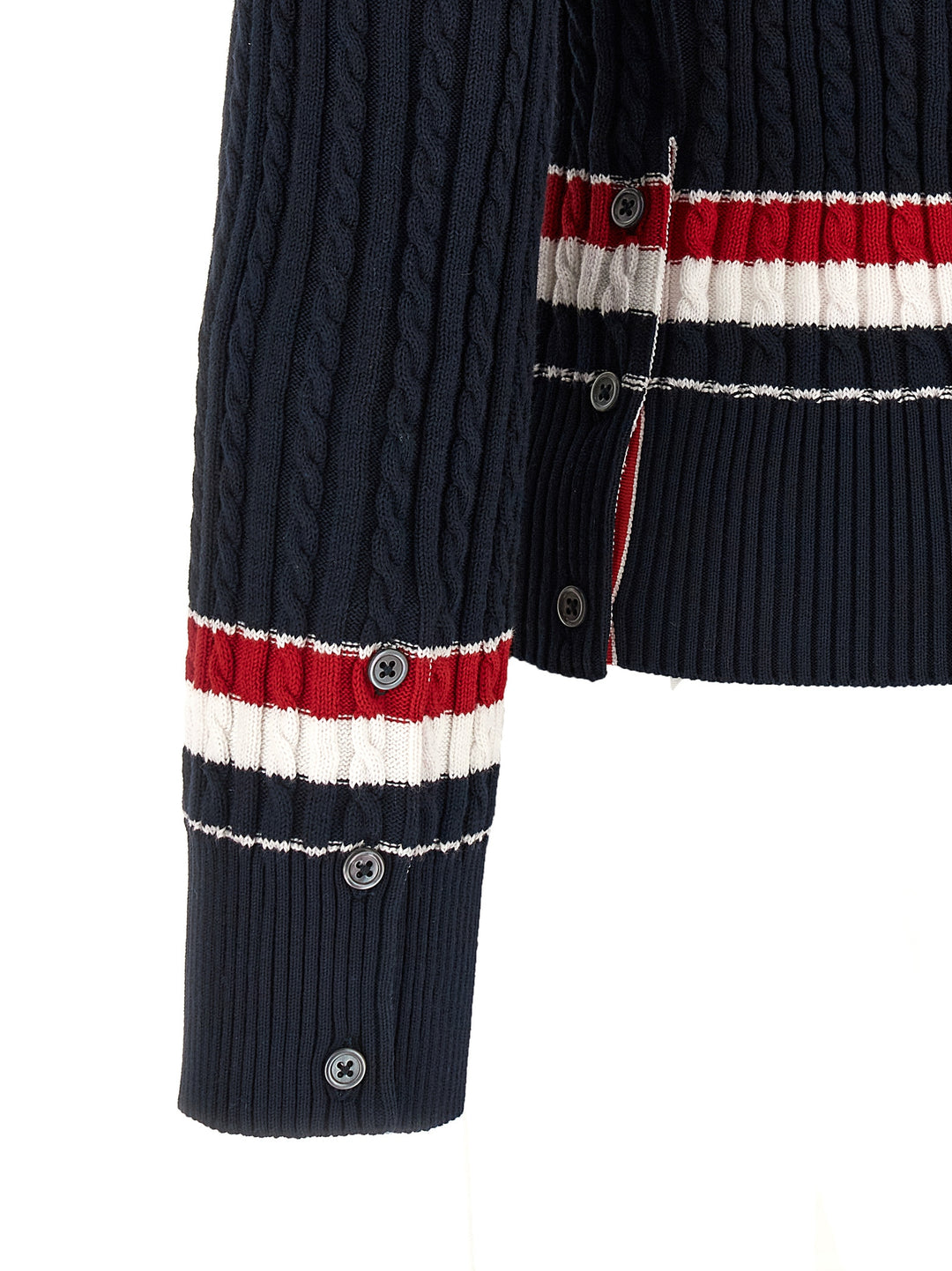 Thom Browne Rwb Intarsia Sweater Maglioni - Blu | 0ad99962d832b3586f3631fd38b2c746f0f329c4