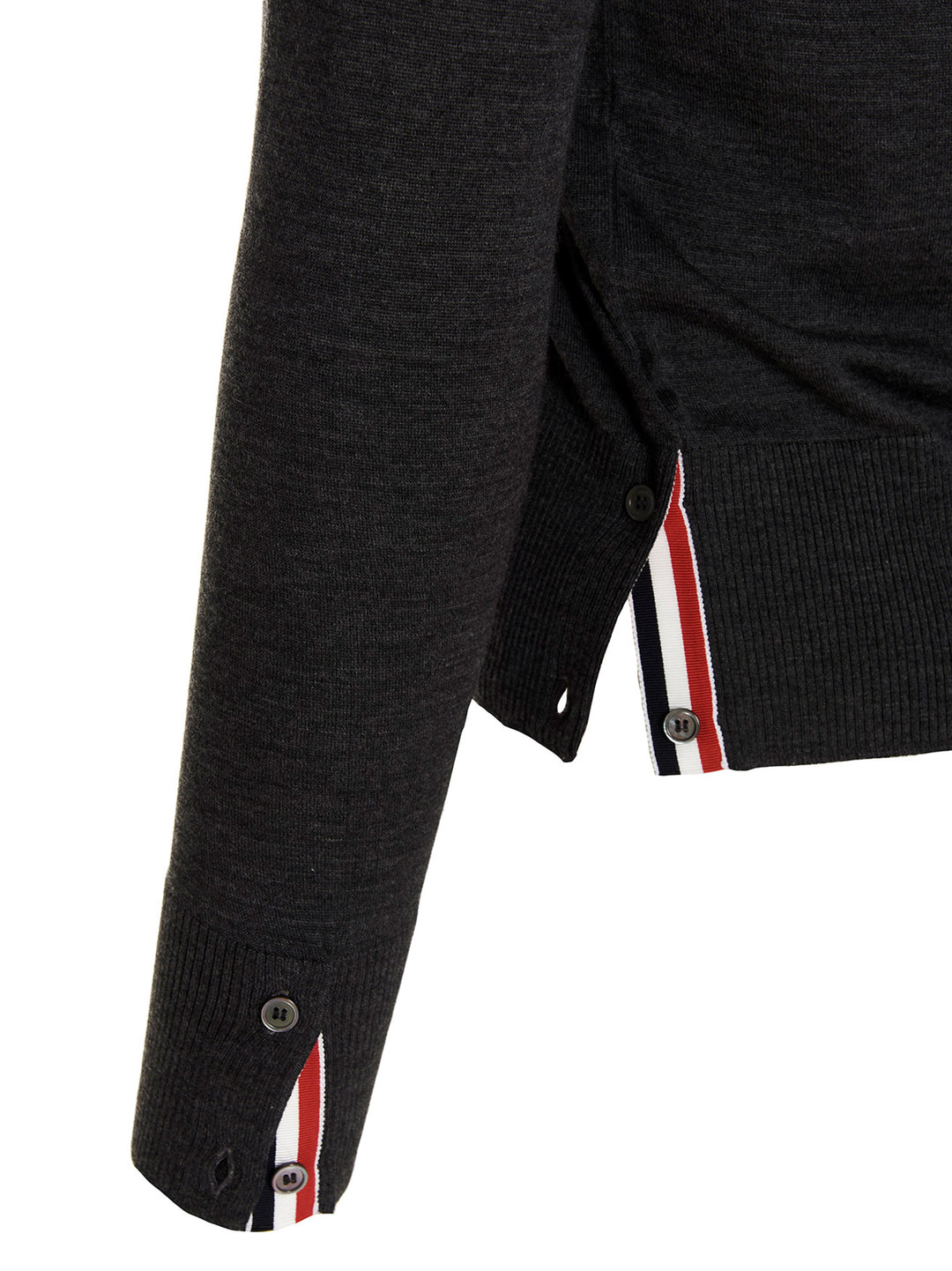 Thom Browne Merino Wool Cardigan Maglioni - Grigio | 6ebe7ef0f50b0c836e4082053490f6dd78954dcf