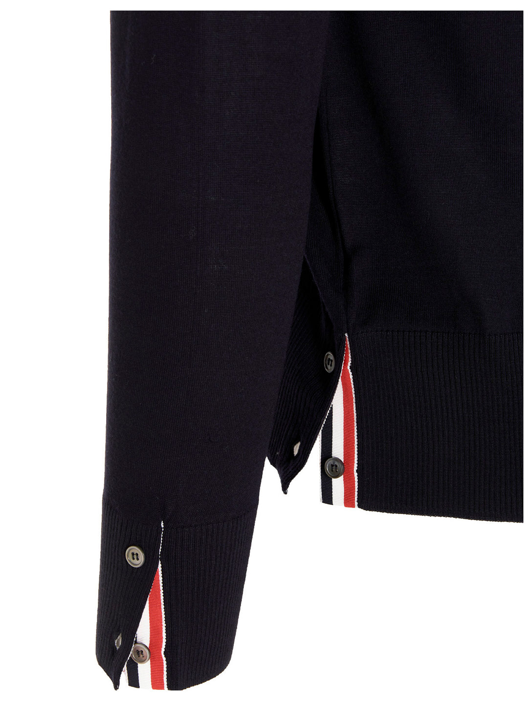 Thom Browne Merino Wool Cardigan Maglioni - Blu | fa453b8e846e87ead35929ee325952c60bddf040