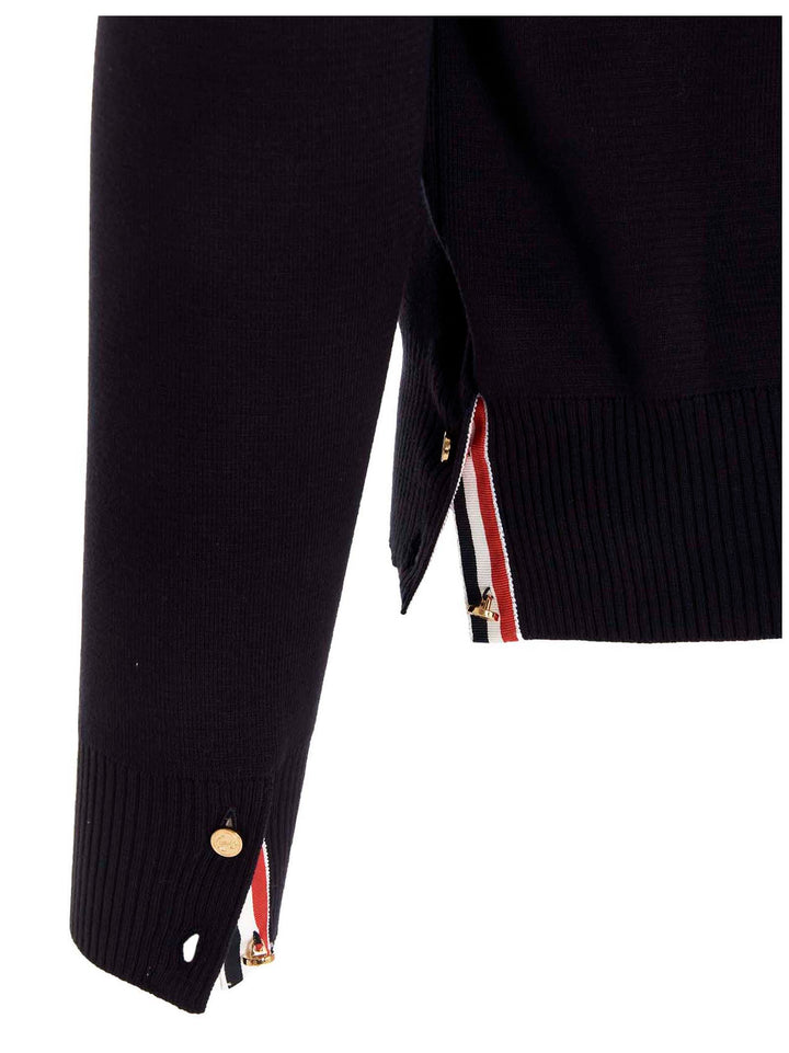 Thom Browne 4 Bar Maglioni - Blu | 8088a4de10f41809f153016f09c67cd5f95adf77