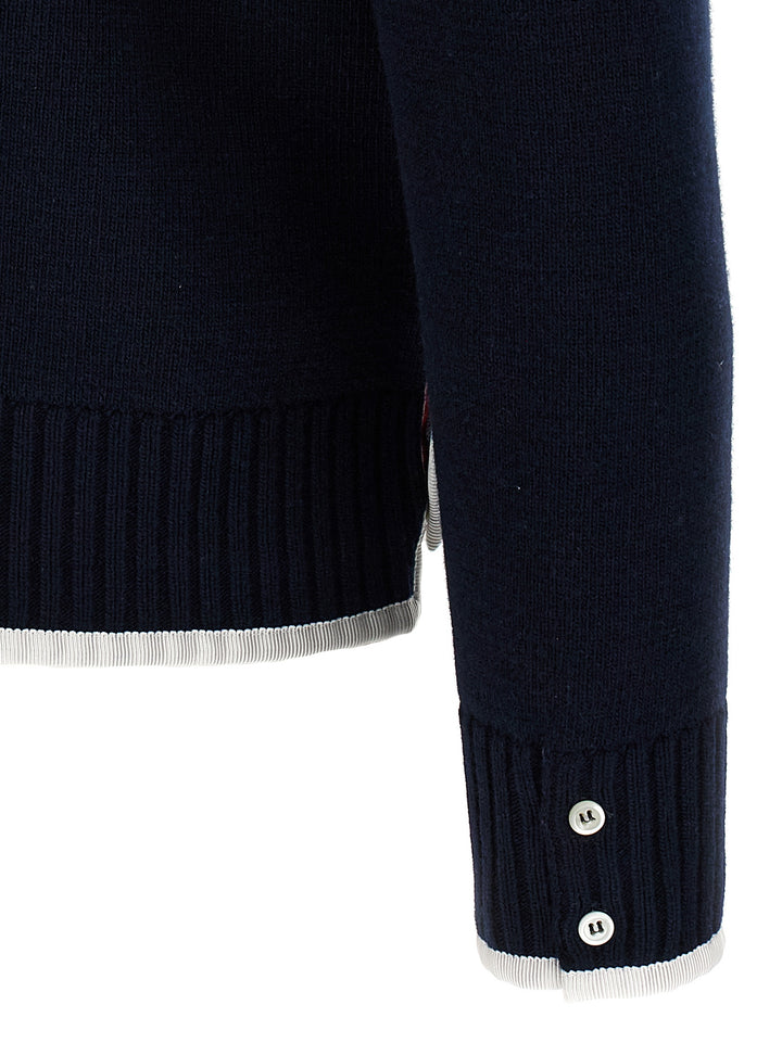 Thom Browne 4-Bar Maglioni - Blu | f292ab77cf607b4e4fedaefe323fe76aad8b602b