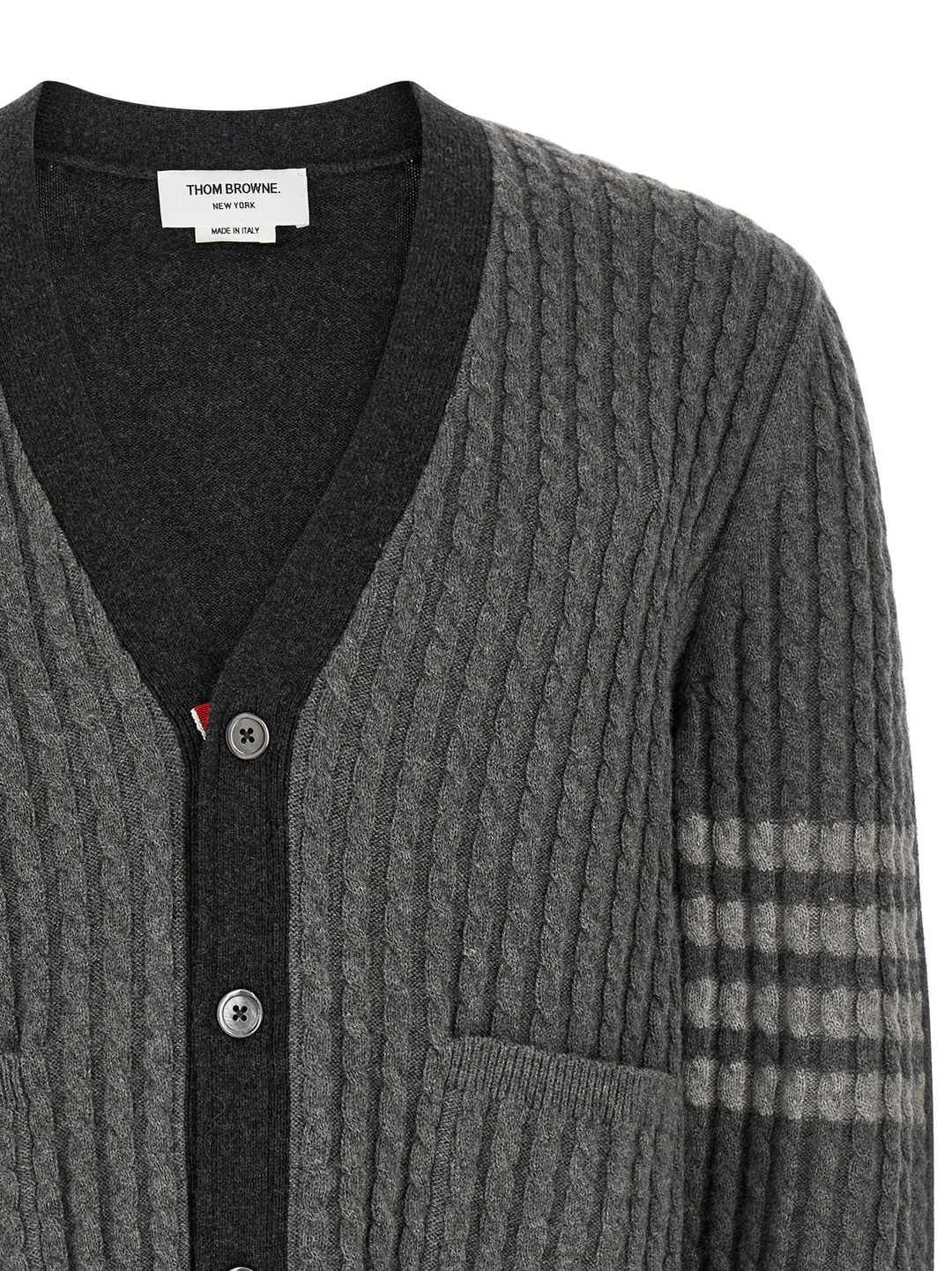 Thom Browne 2-In-1 Trompe L'œil Cardigan Maglioni - Grigio | c82bff72dffac711c5f28376f90631e048f9c0fb