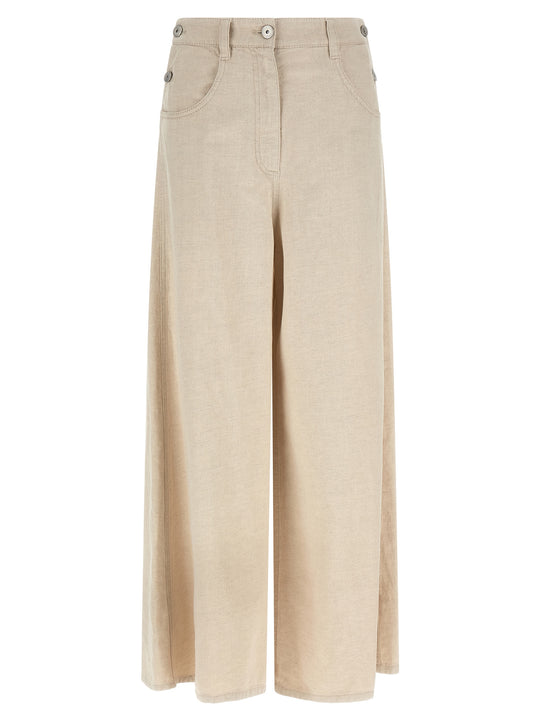 The Maxi Sailor Jeans Beige