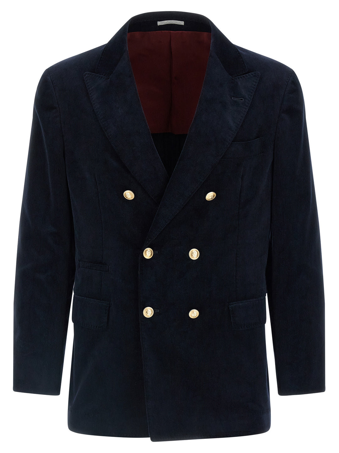 Brunello Cucinelli Corduroy Blazer - Blu | 2d2f854645f92da5f5943f7e1dc965642ff9afad