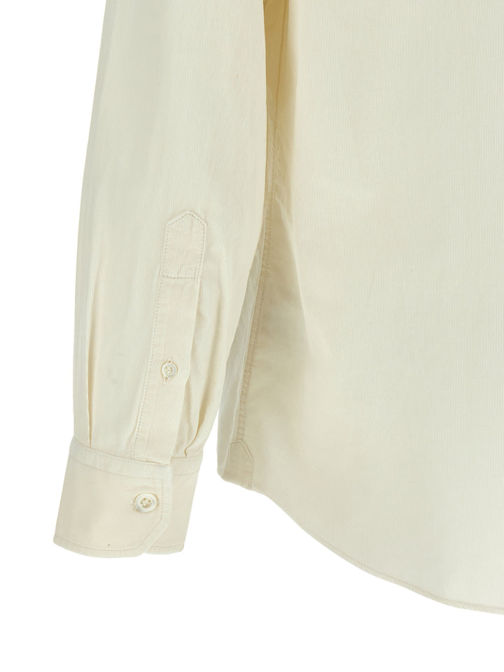 Brunello Cucinelli Corduroy Shirt Camicie - Beige | ccc058dafe38c5ab2b381f0efbae5623e69679e8