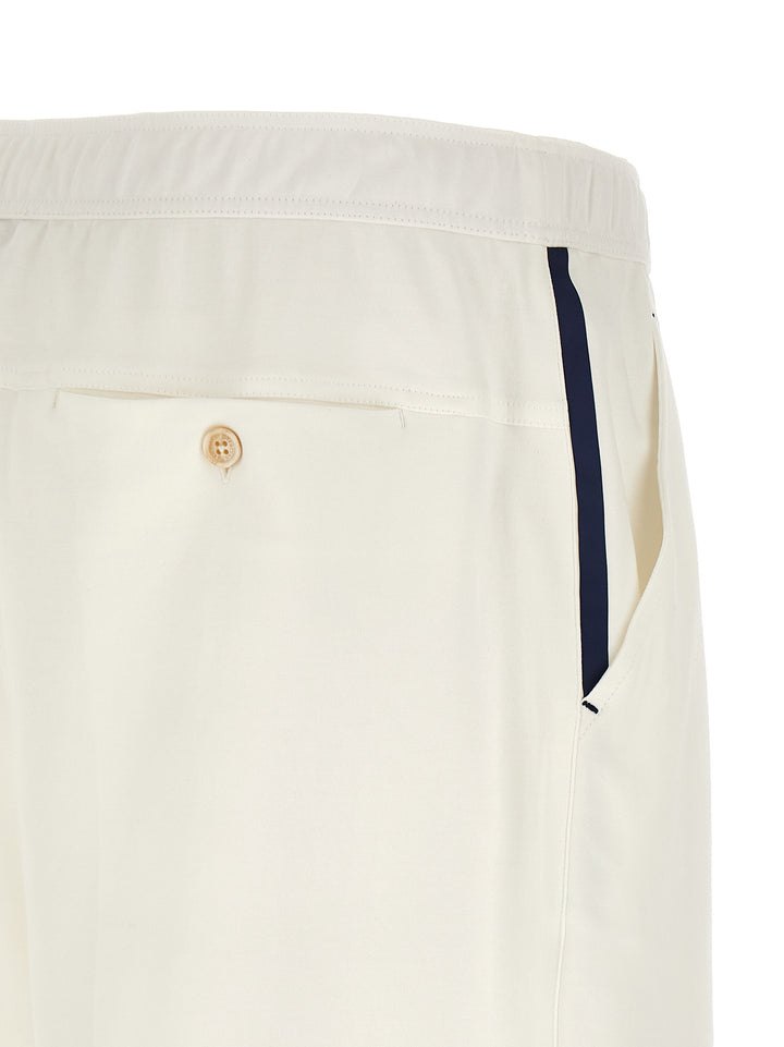 Brunello Cucinelli Interlock Cotton Bermuda Shorts Bermuda e Short - Bianco | 21f883f002d2e0c90ca78dbebff2f08f7948b874