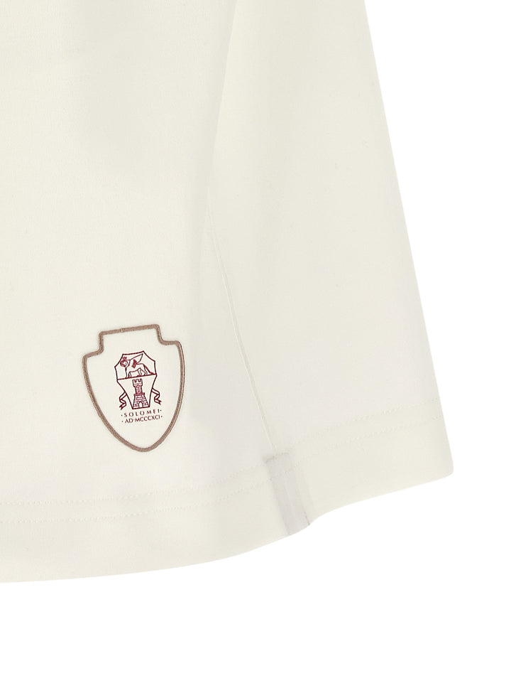 Brunello Cucinelli Interlock Cotton Bermuda Shorts Bermuda e Short - Bianco | b840a14c1df5197604359cad7e1c4cd889952174