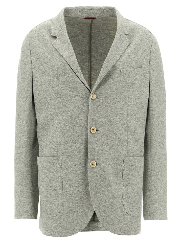Brunello Cucinelli Single-Breasted Cashmere Blazer - Grigio | 38aae98f8e5e7344415064c3b54995382edec6ad