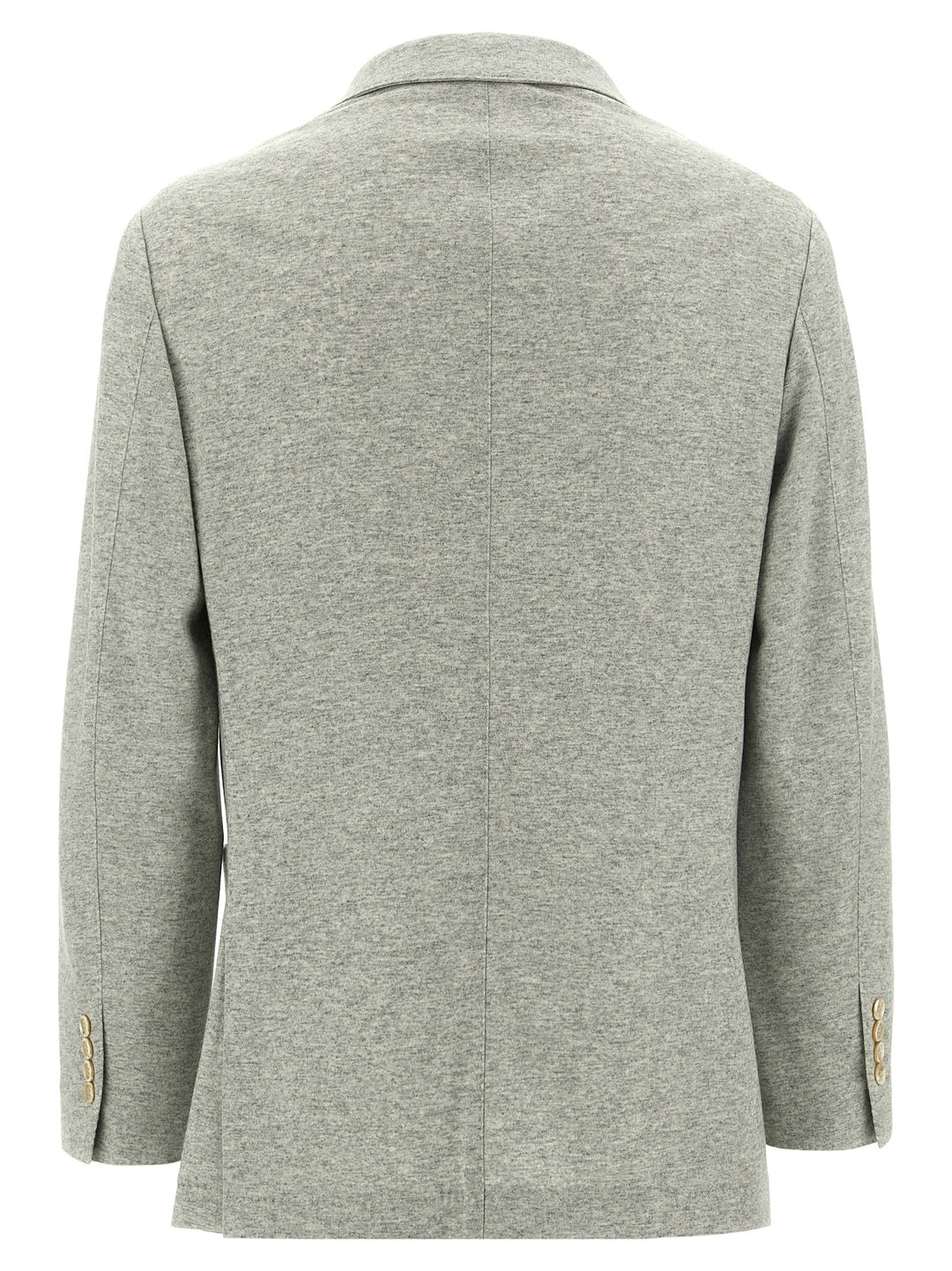 Brunello Cucinelli Single-Breasted Cashmere Blazer - Grigio | d5232e914eb6583cf389cf432029785735c92e75