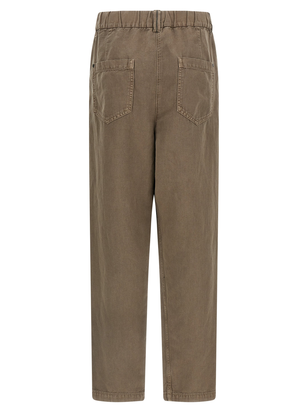 Brunello Cucinelli Cotton Trousers Pantaloni - Marrone | 58cdff6162b5b473693f88f1bce1f48e518d5fd6