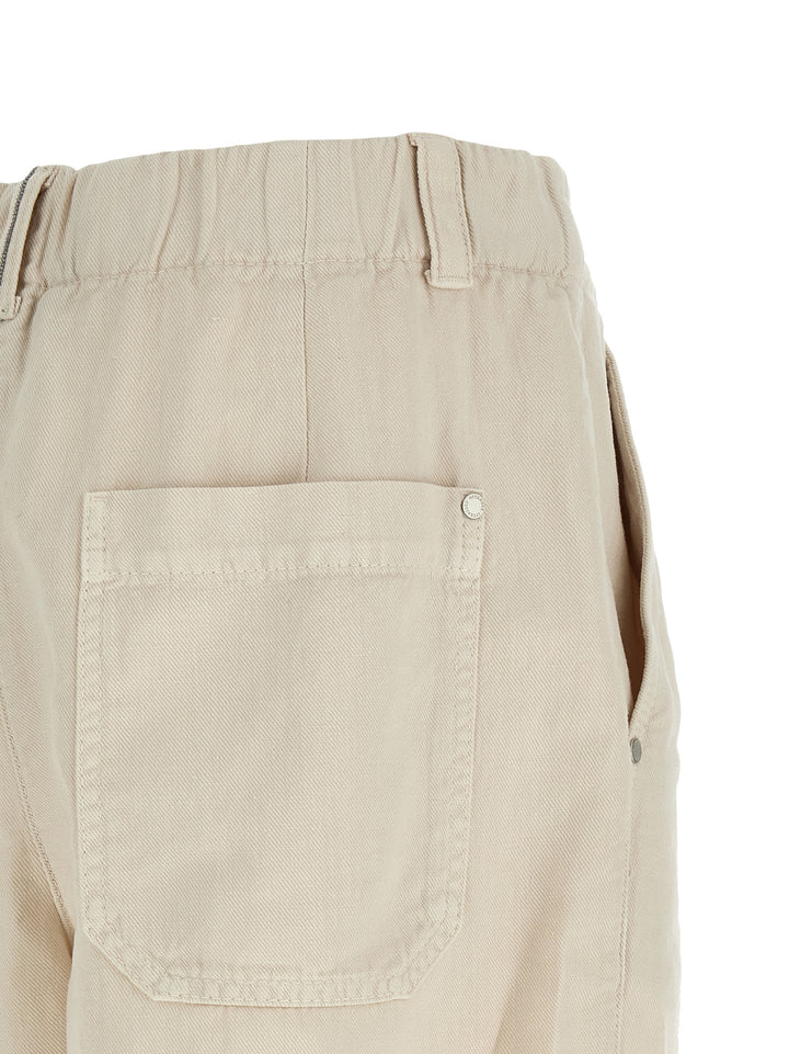 Brunello Cucinelli Baggy Bermuda e Short - Beige | e4874ffb1279c844ff022eec8afae2a50d67a5d9