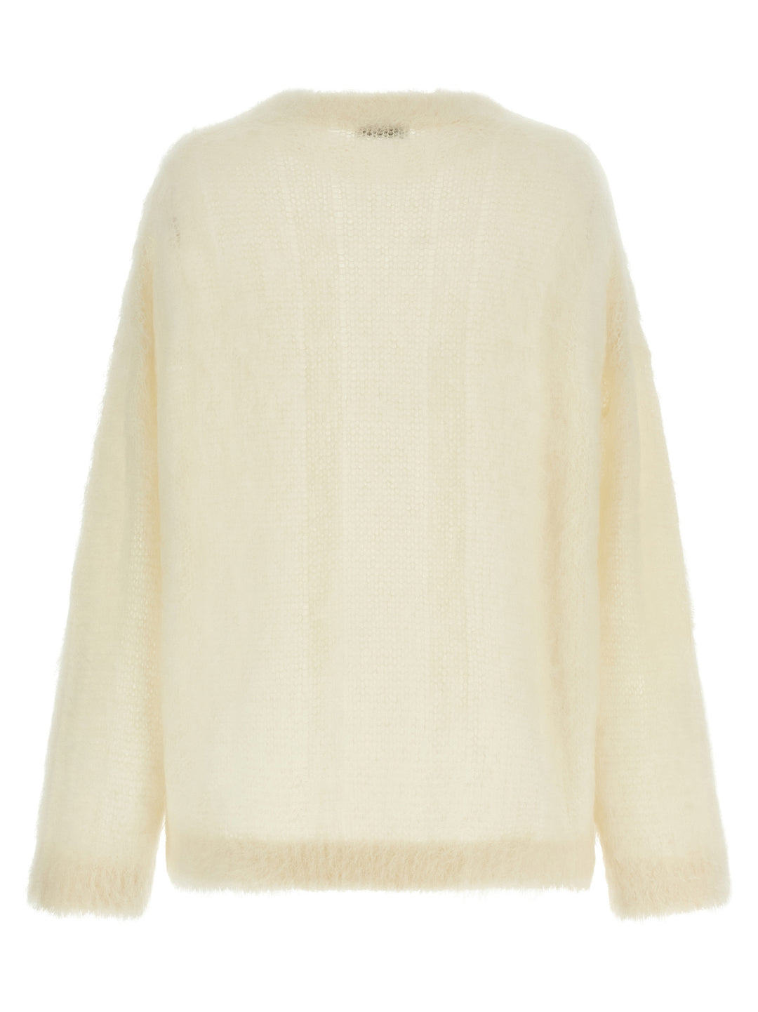 Brunello Cucinelli Mohair Silk Sweater Maglioni - Bianco | 65aee24446ce782e167e6f08c92743e9970c1ddd