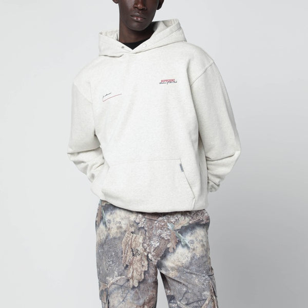 Cremefarbenes Baumwoll-Sweatshirt mit Logo