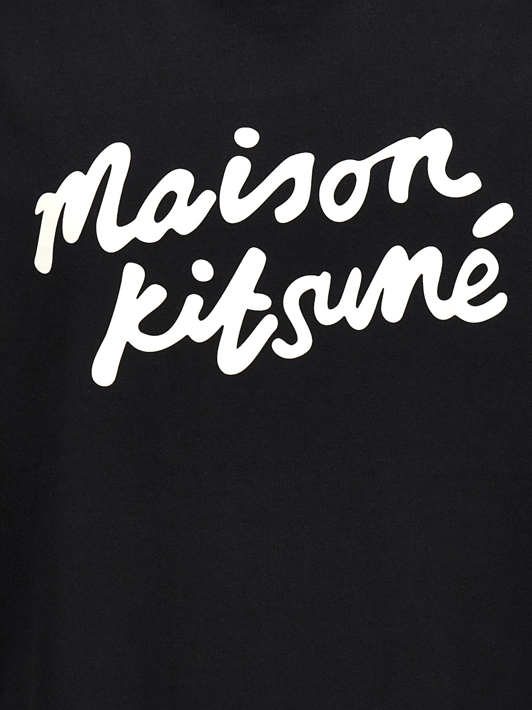 Maison Kitsuné Handwriting T Shirt Bianco/Nero