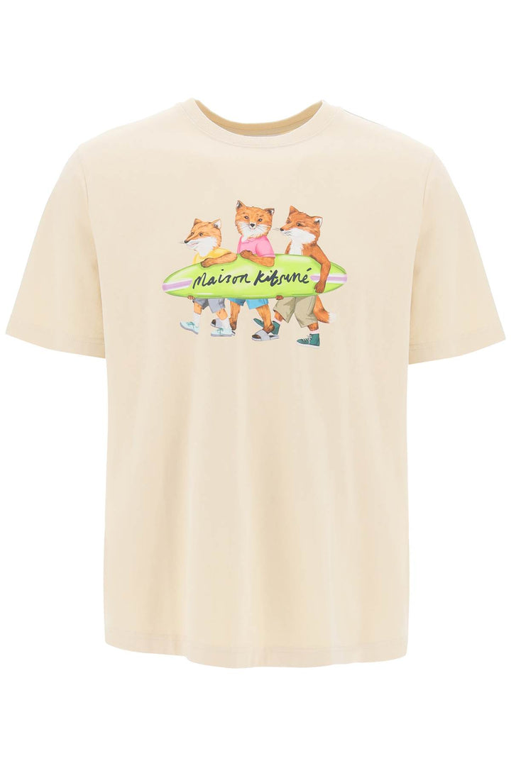 T Shirt Comfort Fit Surfing Foxes