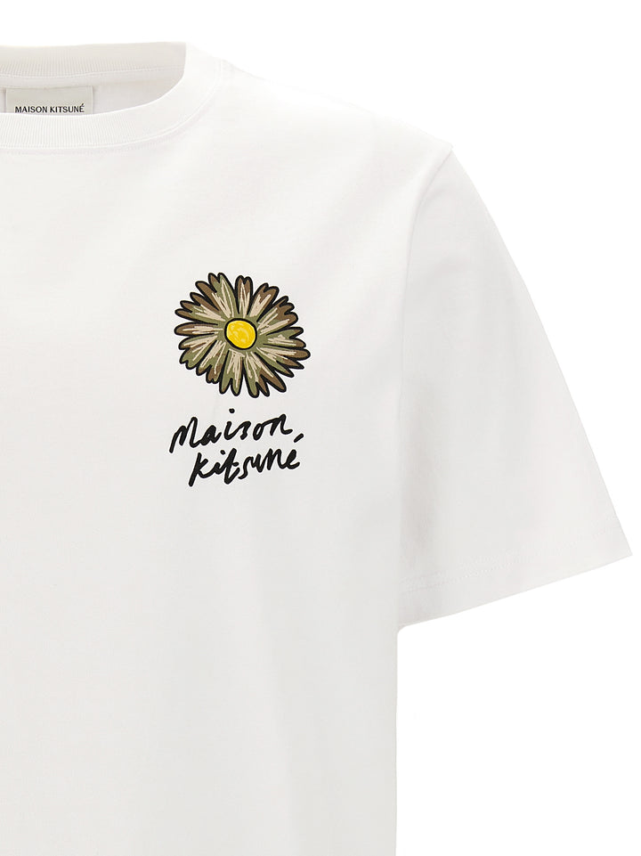Floating Flower T Shirt Bianco