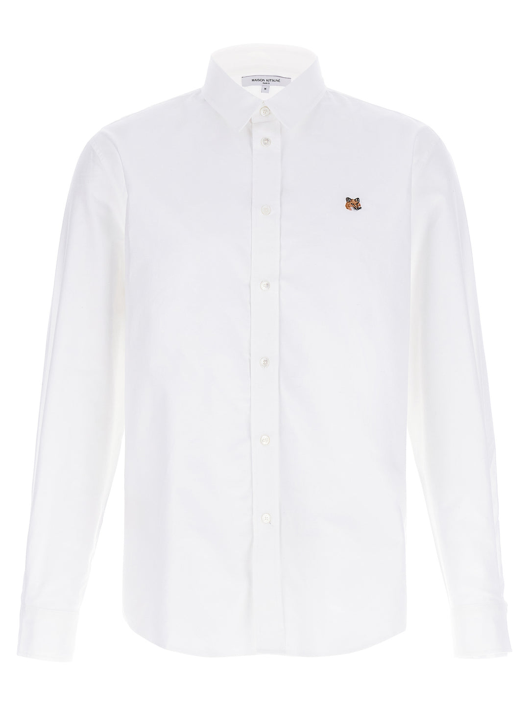 Maison Kitsune Fox Head Camicie - Bianco | 87193e8db3005ceec7719dd674e906bc06accb39