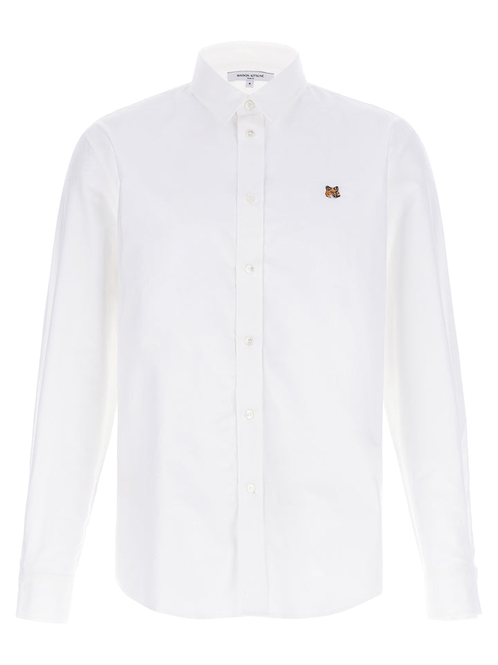 Maison Kitsune Fox Head Camicie - Bianco | 87193e8db3005ceec7719dd674e906bc06accb39