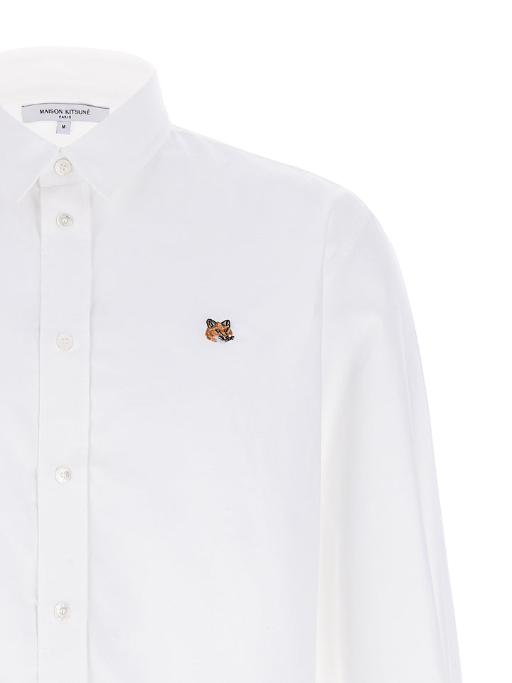 Maison Kitsune Fox Head Camicie - Bianco | f8f9b64fb21736bfac93530818d92facb35dc526