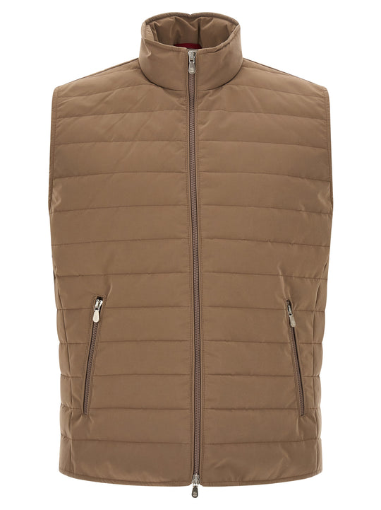 Quilted Vest Gilet Beige