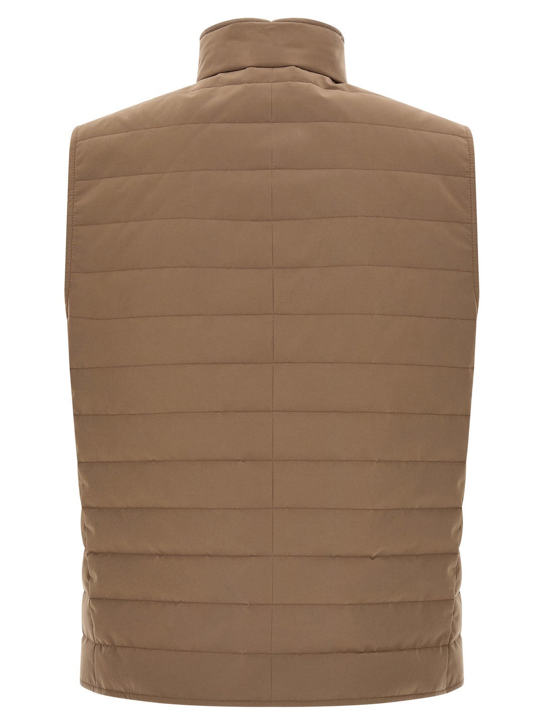 Brunello Cucinelli Quilted Vest Gilet - Beige | 161b6bf4c0b951892c12520fa2ad536af8dd8b43
