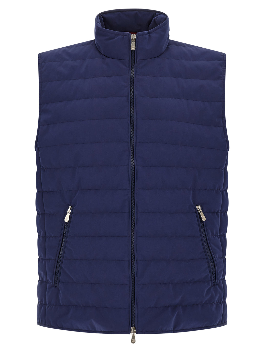 Brunello Cucinelli Quilted Vest Gilet - Blu | 1cf1a847432eaf31fd564c2f6db21a6b7bae225e
