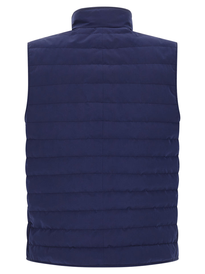 Brunello Cucinelli Quilted Vest Gilet - Blu | baf47c0576471fd422641d724eaed3521a76aaf7