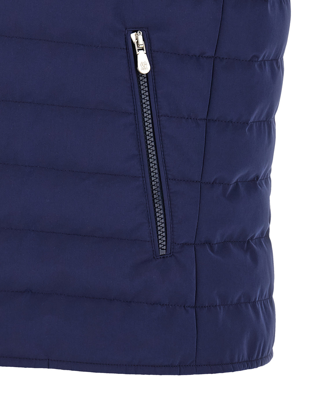 Brunello Cucinelli Quilted Vest Gilet - Blu | a3a706f50448c0748c972dfbd62cf357d12c59e8