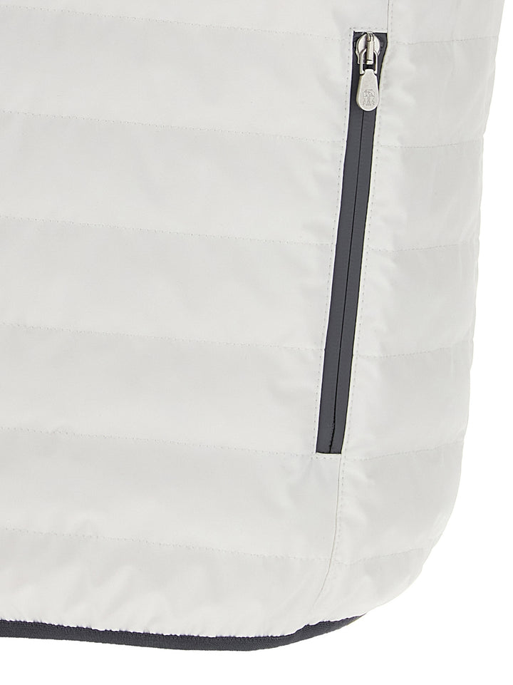 Brunello Cucinelli Logo Vest Gilet - Bianco | fe0bf494c80baa4d4ce6836c0bb95326f6681c1e