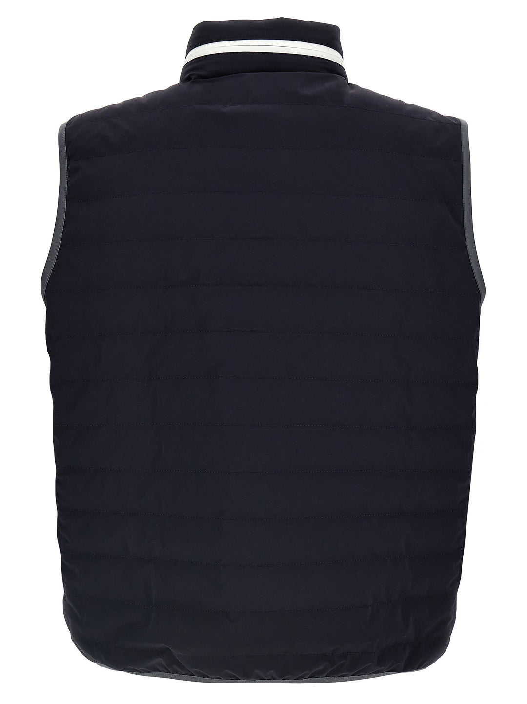 Brunello Cucinelli Logo Vest Gilet - Blu | b12d9f1061edc891d920c42b4626abfdf75e072c
