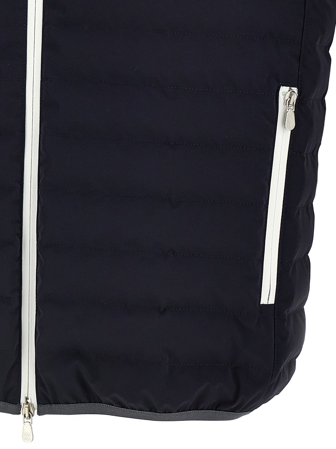 Brunello Cucinelli Logo Vest Gilet - Blu | f14b6bc71789ecee169adb2c1eebb5c34e0bb65e