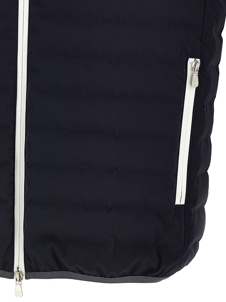 Brunello Cucinelli Logo Vest Gilet - Blu | f14b6bc71789ecee169adb2c1eebb5c34e0bb65e