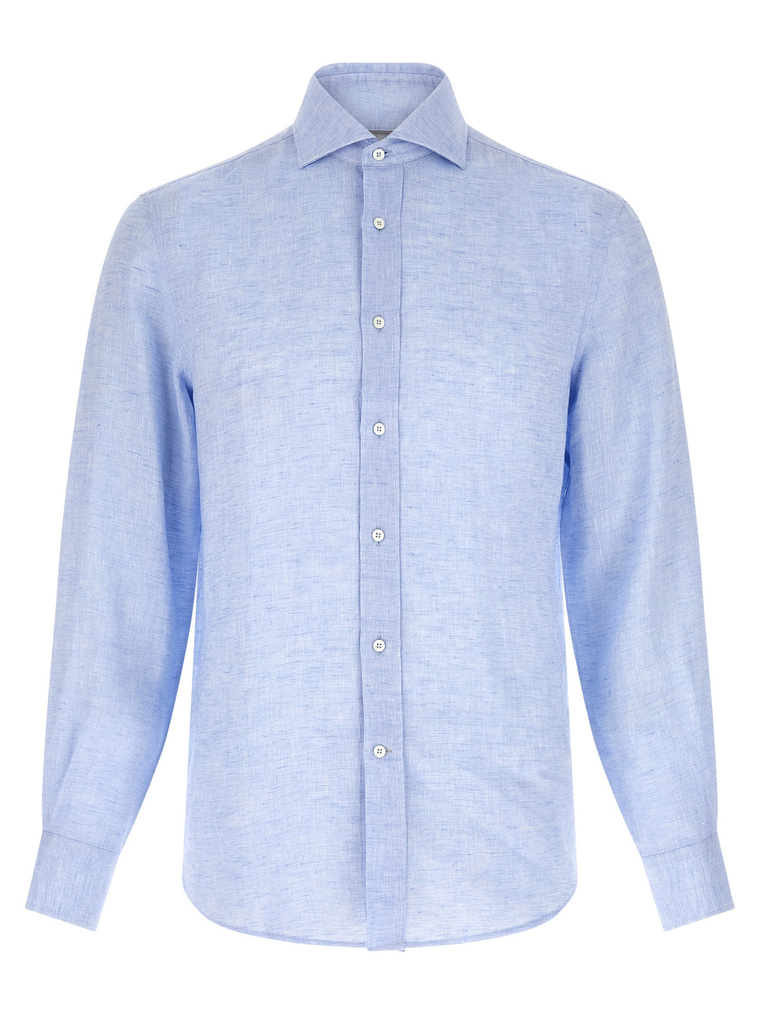 Brunello Cucinelli Linen Shirt Camicie - Celeste | a1f121f380cd6ebe35c2df0519943719ac86dc8d