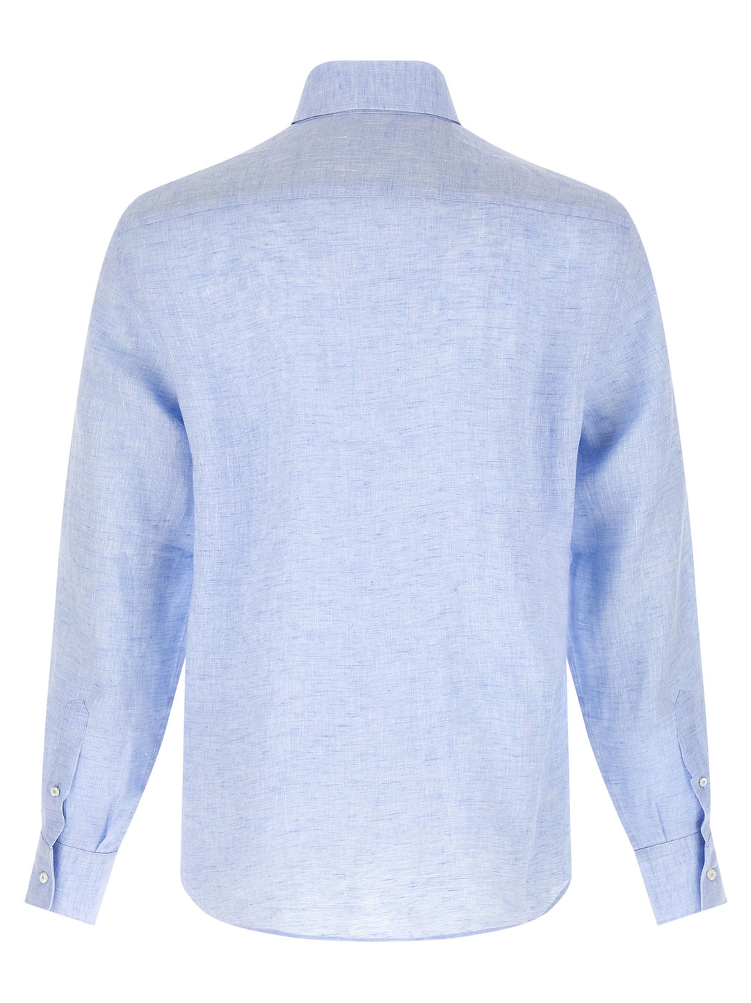 Brunello Cucinelli Linen Shirt Camicie - Celeste | 8a9f1a604e326770cc8e523e5246abefa54754ae