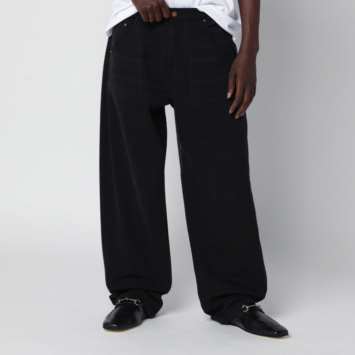 Willy Chavarria Jean True Bad Boy Noir En Denim Coton