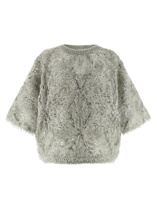 Sequin Sweater Maglioni Grigio