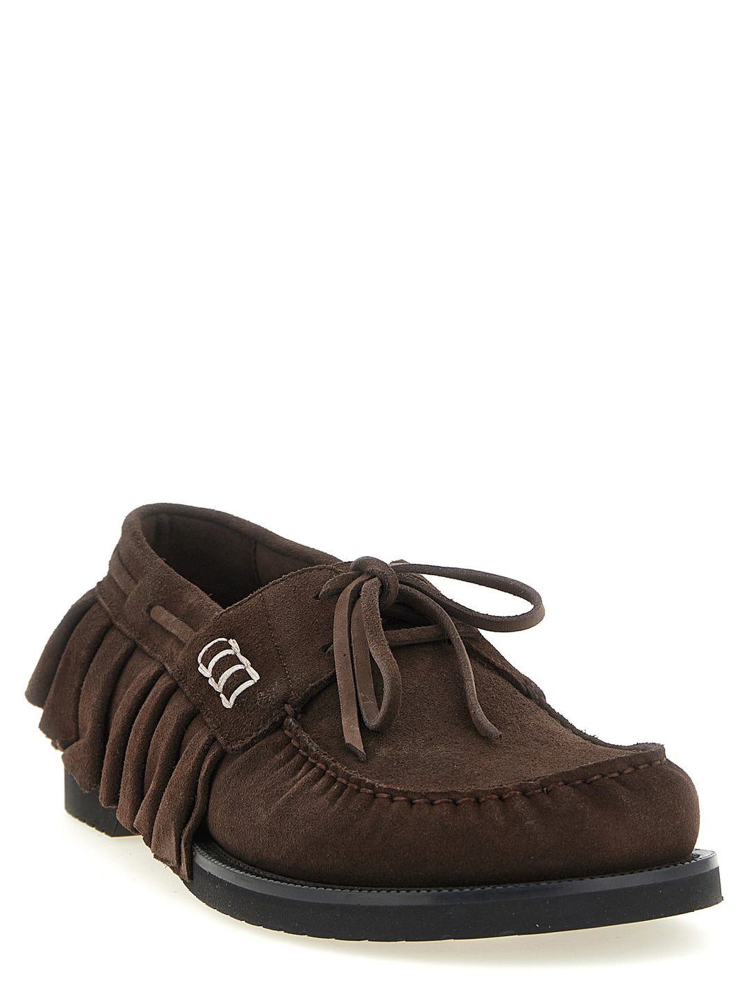 J.W. Anderson Suede Volant Boat Shoe Mocassini - Marrone | c31dce1ed4536235bdad441608f21a1ca62123db