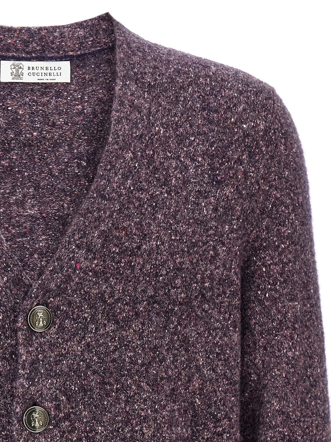 Brunello Cucinelli Buttoned Cardigan Maglioni - Viola | e59db34e7433c22ddac70ce92ea9d93e944ca868