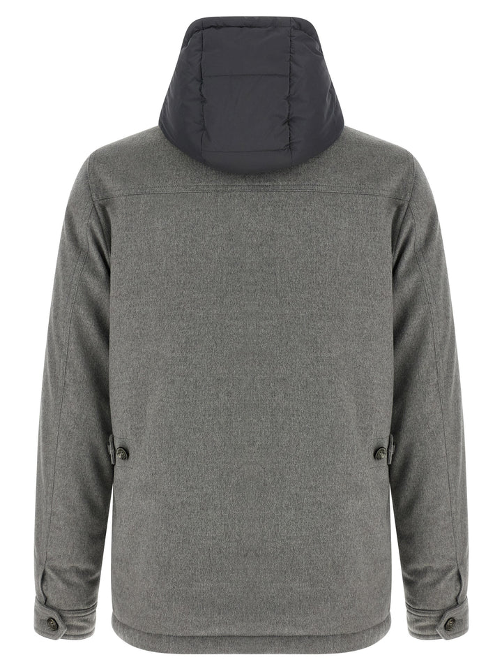 Moorer Monti Puffer Jackets - Grigio | b56fa52432e9c07a9a08556ee9bca05aab565335