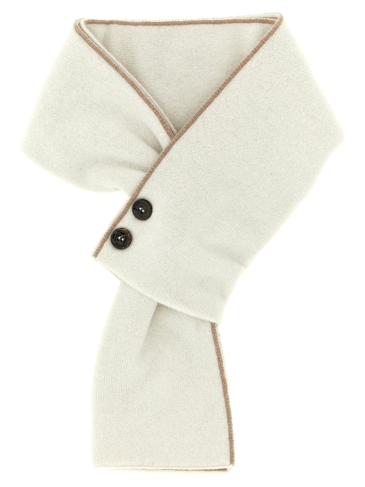 Moorer Cashmere Scarf Sciarpe - Bianco | ca4af0571f9fdbe99d70d86ffc19f5dbceb7fe92