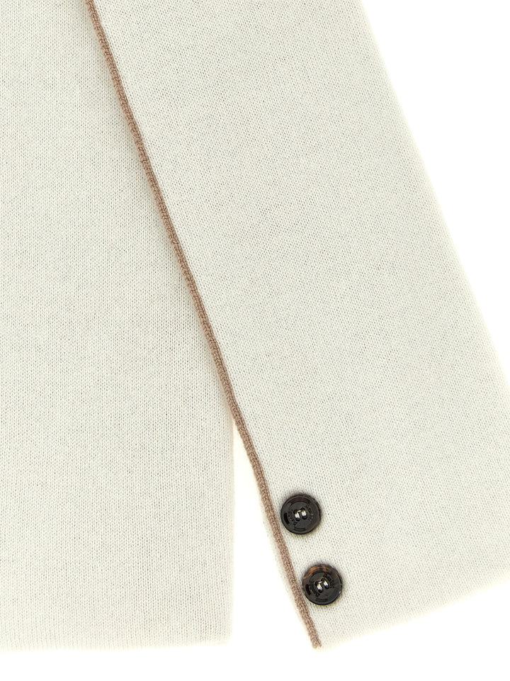 Moorer Cashmere Scarf Sciarpe - Bianco | a59e4781af813046a4eba83f0722d213257e7a27