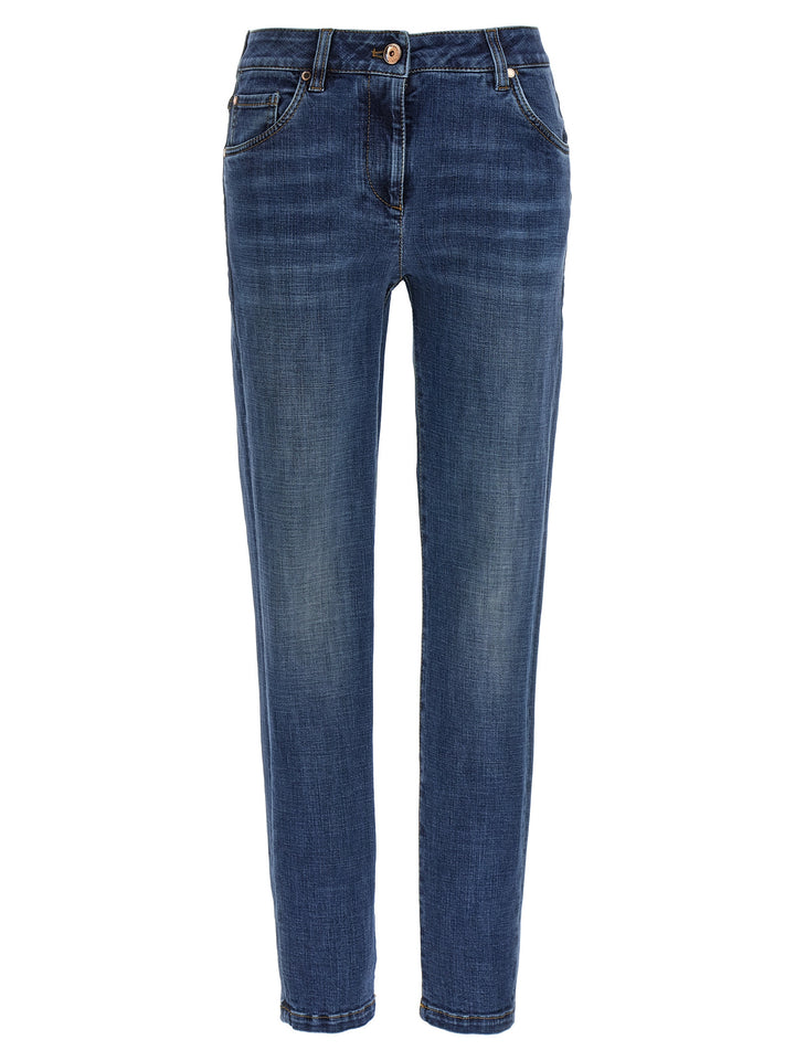 Brunello Cucinelli Monile Jeans - Blu | 519373eed02fff6b11f5b3f7ae3dd1d8b454d856