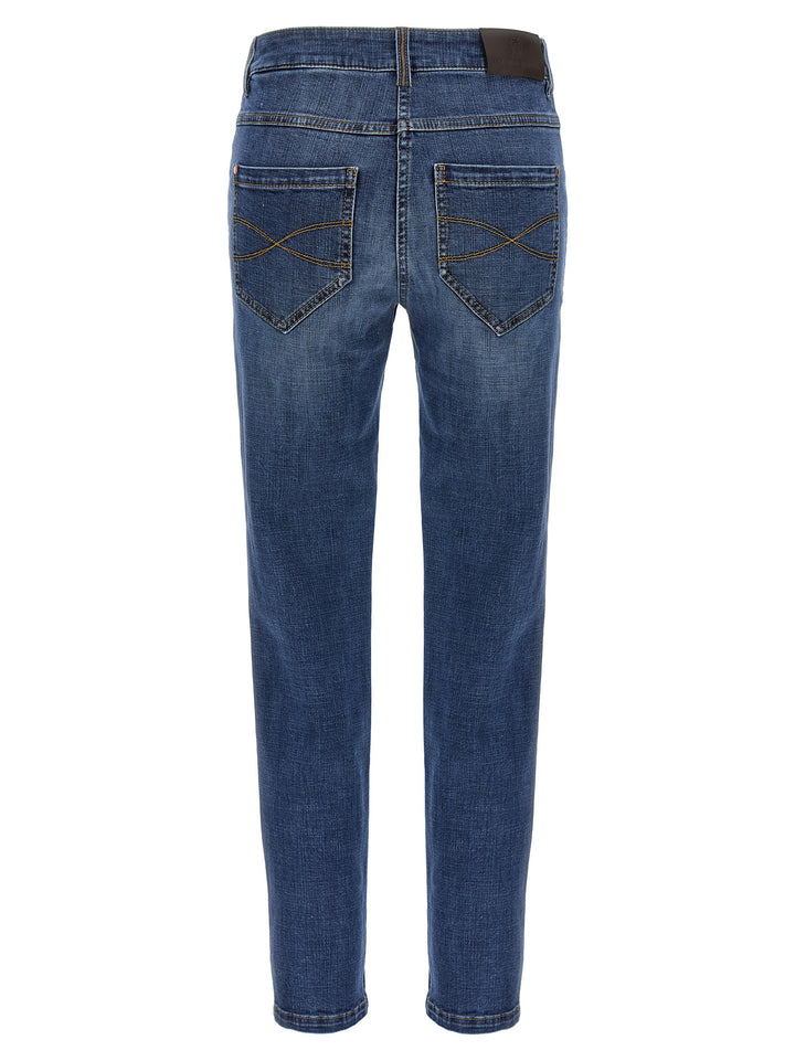 Brunello Cucinelli Monile Jeans - Blu | 6af29632e1ee045c610a45e77bfda5e62b60c4c3