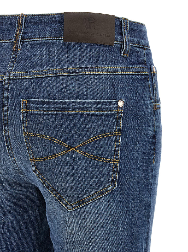 Brunello Cucinelli Monile Jeans - Blu | f5fc5505a7ba2b1024b2018d313a15ab571fa0fd
