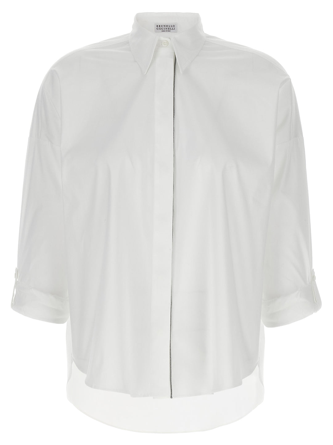Brunello Cucinelli Shiny Trim Camicie - Bianco | 49f73d08ded7499d214c0ee8391886d476281063
