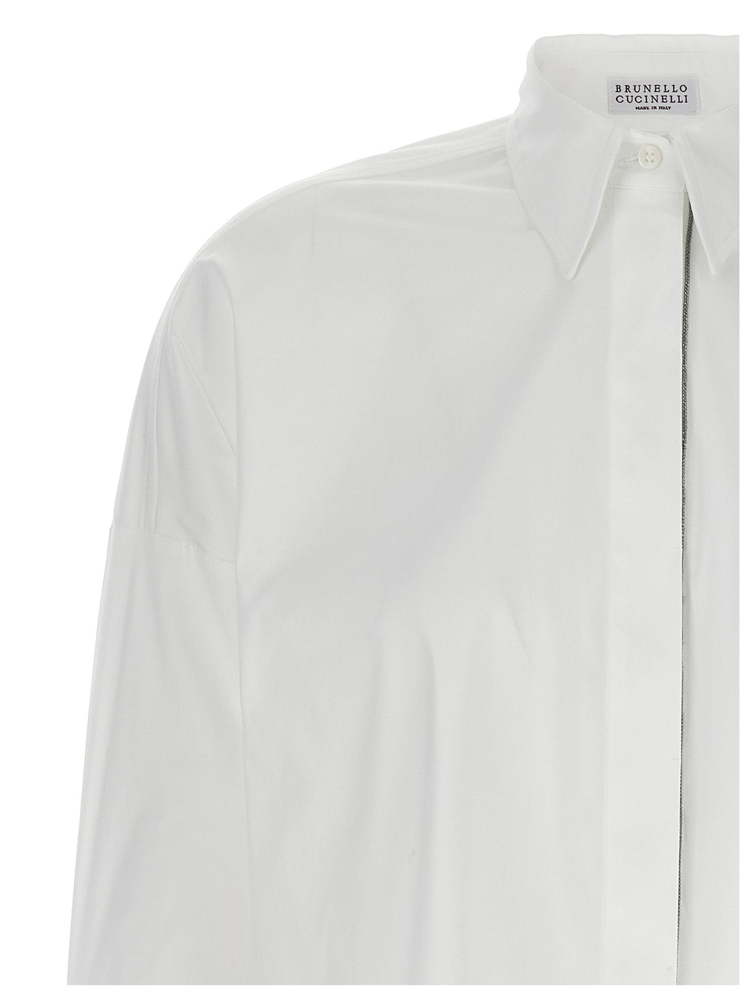 Brunello Cucinelli Shiny Trim Camicie - Bianco | 5f555c9858ef160a1ae3d671c7ee7ca637f9f242