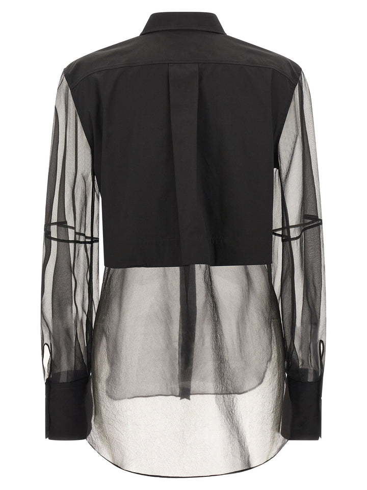 Brunello Cucinelli Double Layer Shirt Camicie - Nero | 4a37951e3b4035864a5d078203171222a891031d